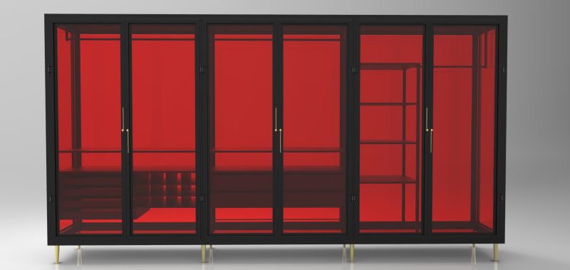 Transparent wardrobe